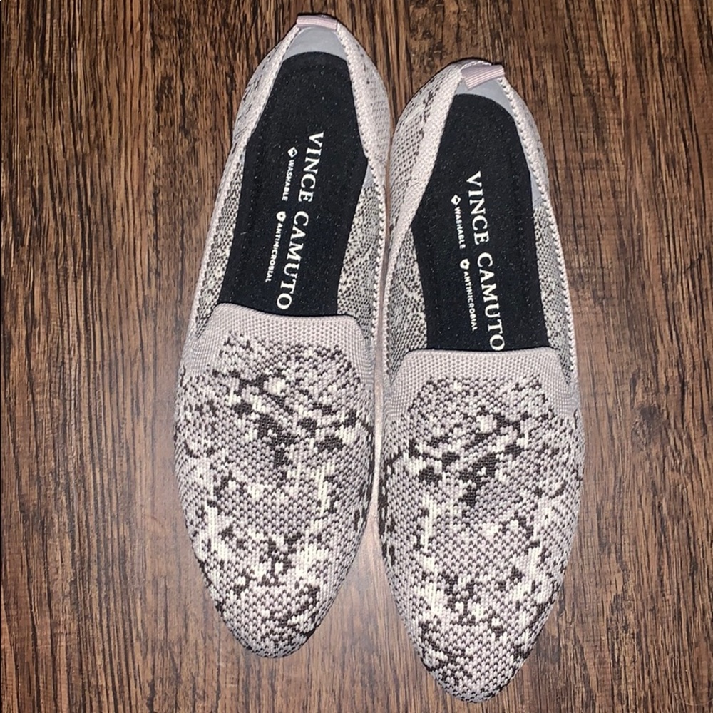 Snake print flats